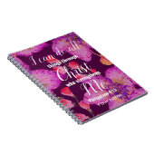 Floral Philippians 4:13 Bijbel Notitieboek (Rechterzijde)