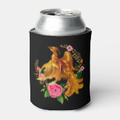 Floral Phoenix stijgt op uit de Fiery Ashes fantas Blikjeskoeler (Blikje Voorkant)