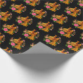 Floral Phoenix stijgt op uit de Fiery Ashes fantas Cadeaupapier (Hoek)