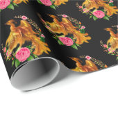 Floral Phoenix stijgt op uit de Fiery Ashes fantas Cadeaupapier (Rol Hoek)