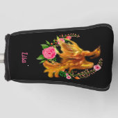 Floral Phoenix stijgt op uit de Fiery Ashes fantas Golfheadcover (Voorkant)