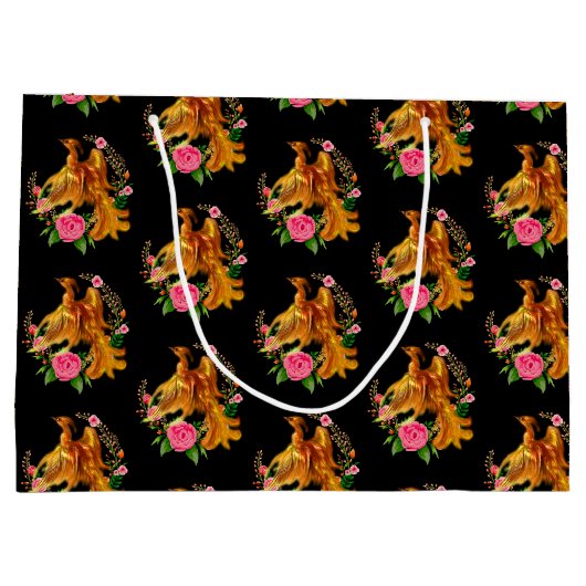 Floral Phoenix stijgt op uit de Fiery Ashes fantas Groot Cadeauzakje (Achterkant)