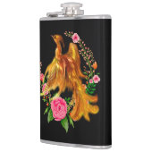 Floral Phoenix stijgt op uit de Fiery Ashes fantas Heupfles (Links)