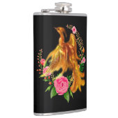 Floral Phoenix stijgt op uit de Fiery Ashes fantas Heupfles (Rechts)