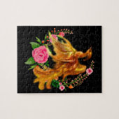 Floral Phoenix stijgt op uit de Fiery Ashes fantas Legpuzzel (Horizontaal)