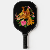 Floral Phoenix stijgt op uit de Fiery Ashes fantas Pickleball Paddle (Voorkant)