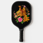 Floral Phoenix stijgt op uit de Fiery Ashes fantas Pickleball Paddle (Achterkant)