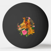 Floral Phoenix stijgt op uit de Fiery Ashes fantas Pingpongbal (Achterkant)