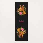 Floral Phoenix stijgt op uit de Fiery Ashes fantas Yogamat (Achterkant)