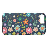 Floral Phone Case iPhone 8 Plus Hoesje (Achterkant (Horizontaal))