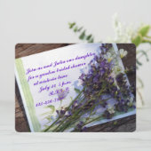 Floral Photo Bridal Shower Kaart (Staand voorkant)