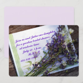Floral Photo Bridal Shower Kaart