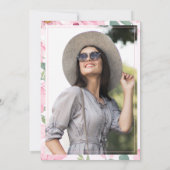 Floral Photo Class of 2026 Graduation Announcement Kaart (Achterkant)