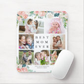 Floral Photo Collage BEST MOM EVER Personalized Muismat (Met muis)