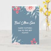 Floral Photo Collage Moederdag Kaart voor mama (Gele Bloem)
