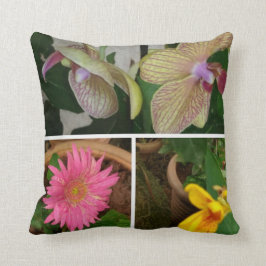 Floral Photo Collage Pillow Kussen