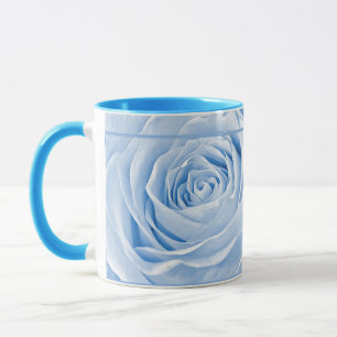 Floral Photo Dainty Light Blue Roos Mok