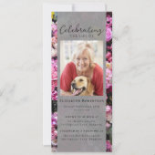  Floral Photo Funeral Digitale Uitnodiging (Voorkant)