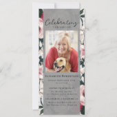  Floral Photo Funeral Digitale Uitnodiging (Voorkant)