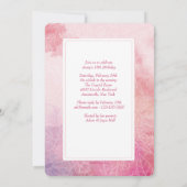 Floral Photo Invitation Kaart (Achterkant)