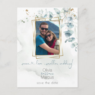 Floral Photo Lijst Dusty Green Eucalyptus Briefkaart