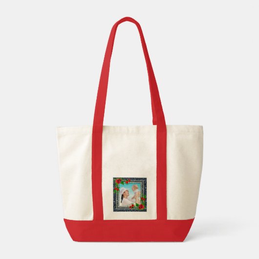 Floral Photo Lijst Tote Bag (Achterkant)