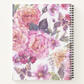 Floral Photo Memorial Guest Book Notitieboek (Achterkant)