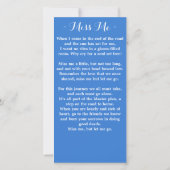 Floral Photo Memorial Prayer Funeral Bladwijzer Ka (Achterkant)