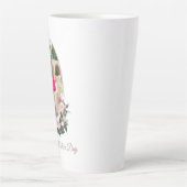 Floral Photo Moederdag Latte Mok (Voorkant)