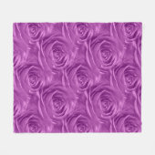 Floral Photo Orchid Roos Geometric Pattern Fleece Deken (Voorkant (Horizontaal))