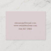 Floral Photo Visitekaartje (Achterkant)