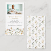 Floral Photo Visitekaartje (Voorkant / Achterkant)