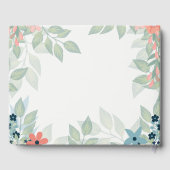 Floral Photo Wedding Gastenboek (Achterkant)
