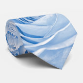 Floral Photography Dainty Light Blue Roos Pic Stropdas (Opgerold)