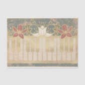  Floral Piano Tissuepapier (Voorkant)