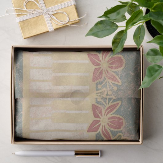 Floral Piano Tissuepapier (Geschenk)