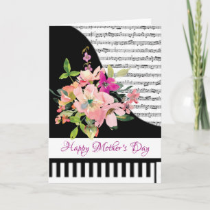 Floral pianokaart kaart