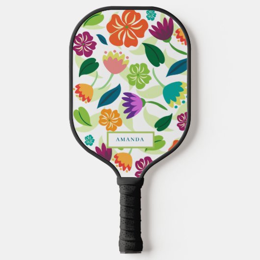 Floral Pickleball Paddle (Voorkant)