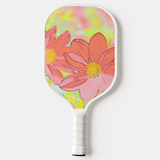 Floral Pickleball Paddle (Achterkant)