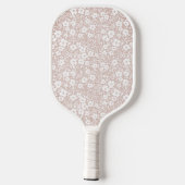 Floral Pickleball Paddle Monogram (Achterkant)