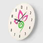  Floral Pictogramontwerp Grote Klok (Hoek)