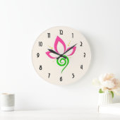  Floral Pictogramontwerp Grote Klok (Huis)