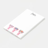 Floral Pigs Post-it Notes (Schuin)