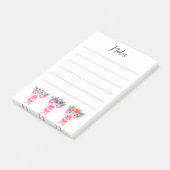Floral Pigs Post-it Notes (Schuin)