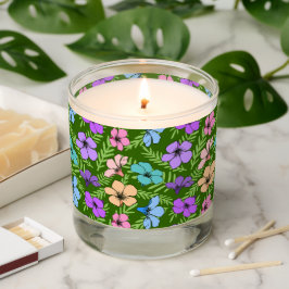 Floral Pillar Candle