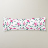 floral pillow, flower print pillow, decorative lichaamskussen (Voorkant)