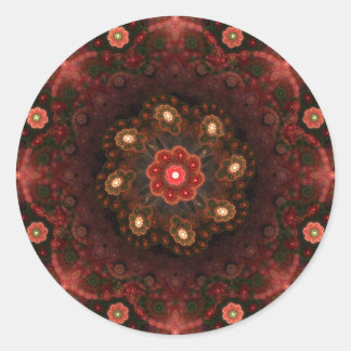 Floral Pillow Ronde Sticker