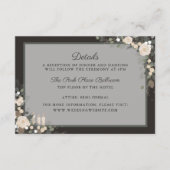 Floral Pine Vakantie Winter Kerstmis Details Informatiekaartje (Voorkant)