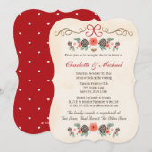 Floral Pinecone-kerstparodie Kaart (Voorkant / Achterkant)