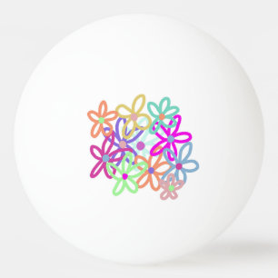 Floral Ping Pong bal Pingpongbal